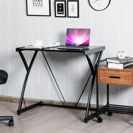 Mecor Computer Desk with 2 Drawers/Keyboard Tray, 55 Modern