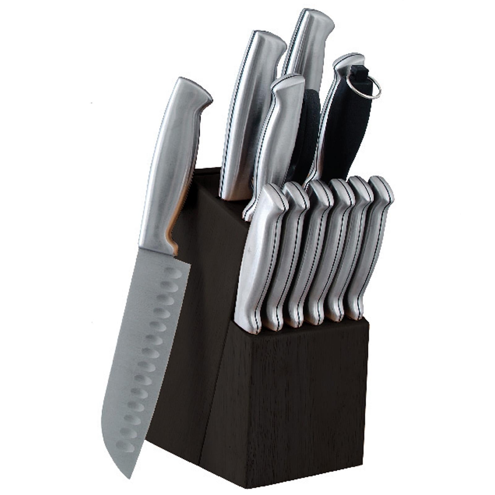 Oster Slice Craft 4 Piece Cutlery Set With Cutting Board Black